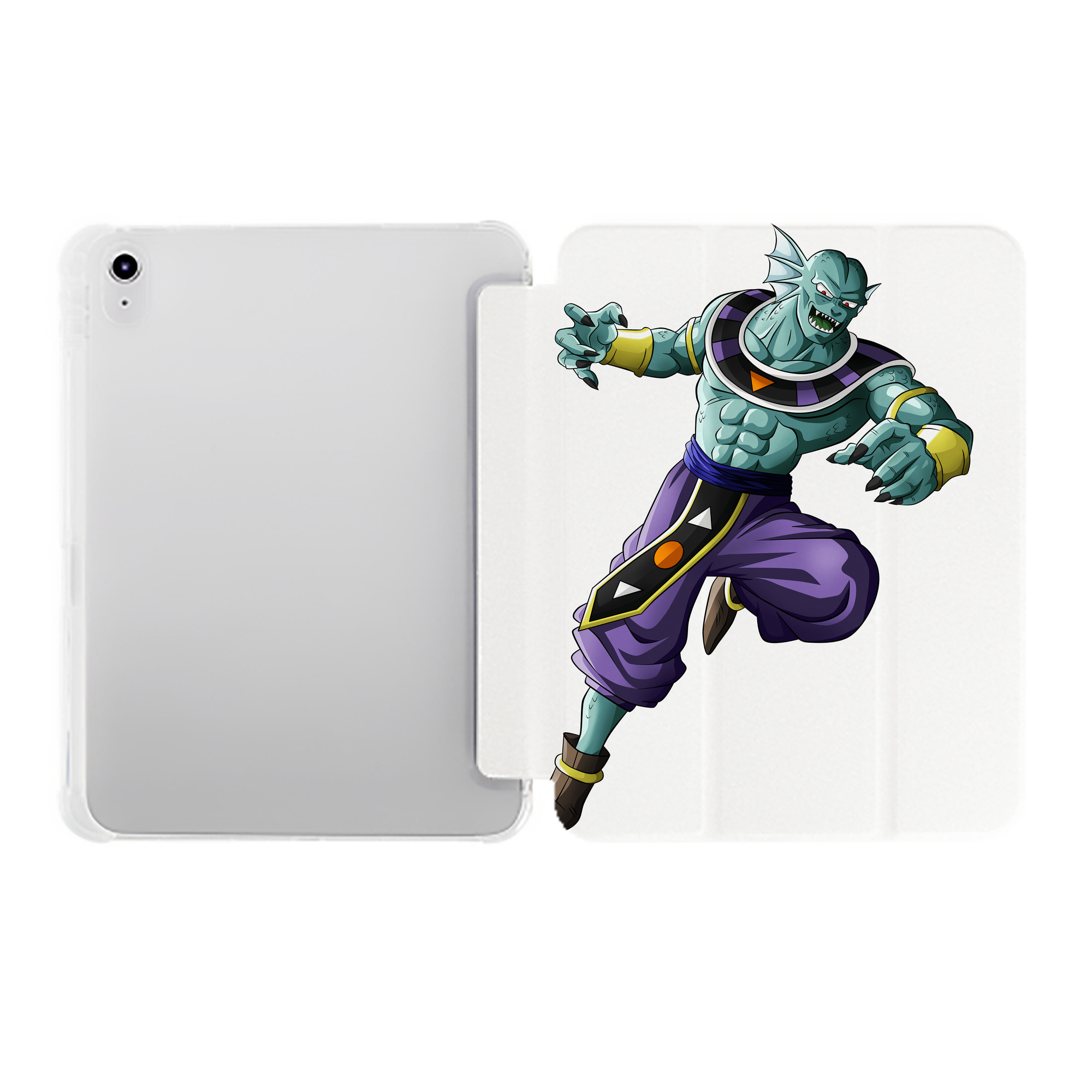 （画像用） ドラゴンボール DRAGON BALL IPad ケース ペン収納付き 三つ折りスタンド PUレザー×シリコン 対応機種9.5/10.5/10.9インチ